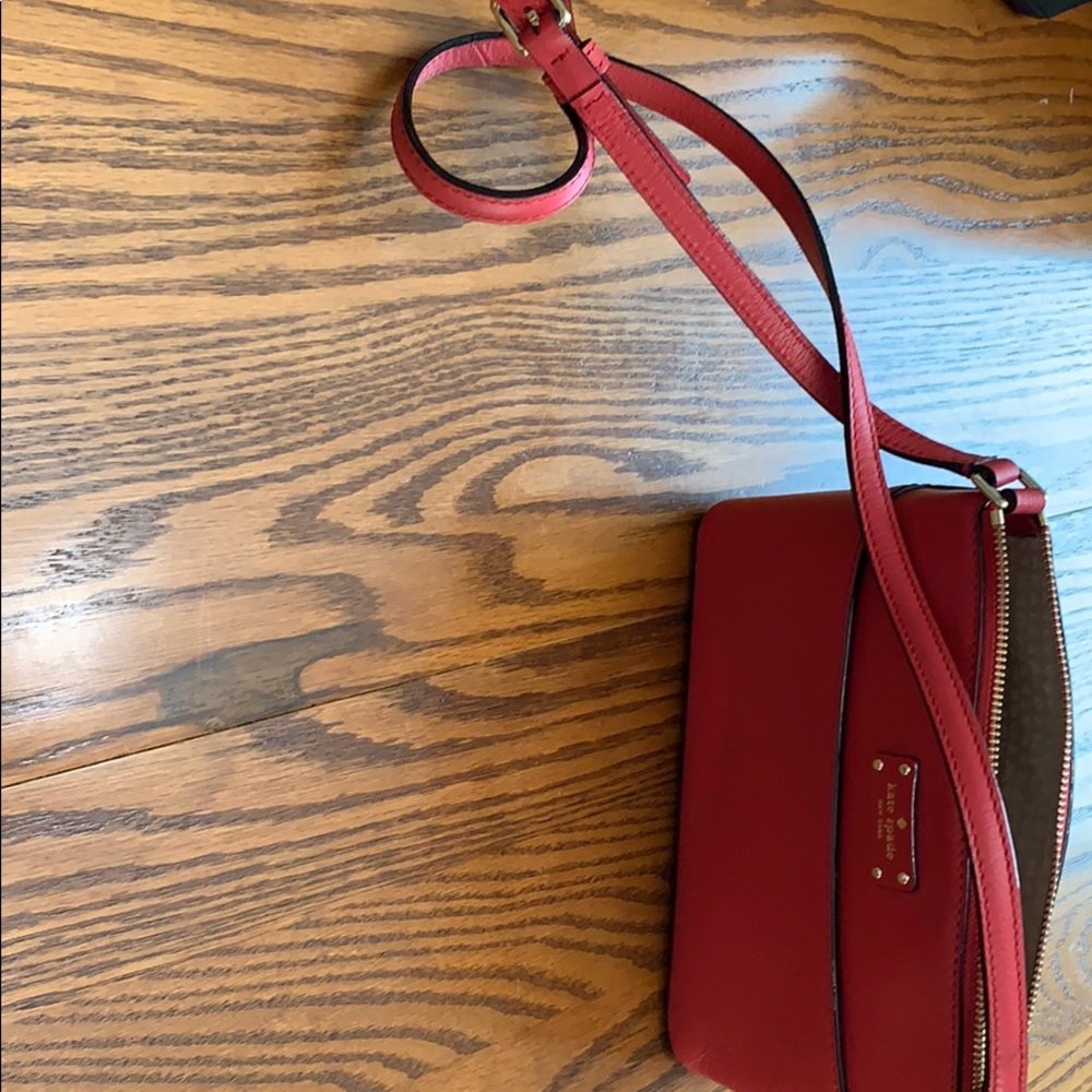 Kate Sade Red Crossbody
